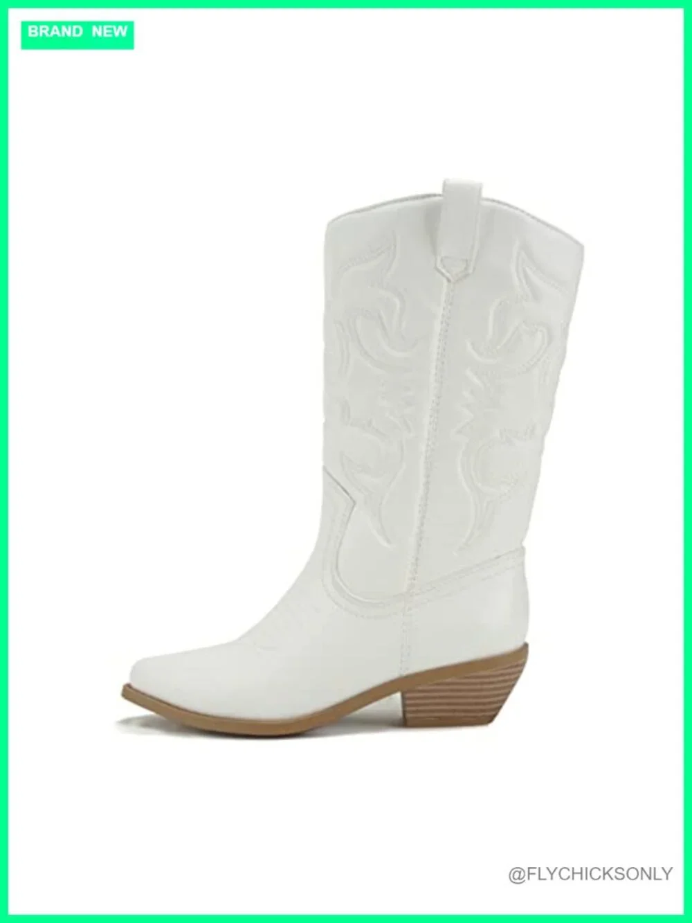 Faux Suede Western Ankle Bootie with Stacked Heel